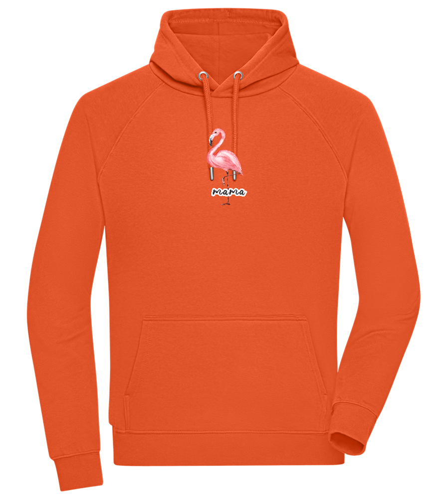 Mama Flamingo Design - Comfort unisex hoodie_BURNT ORANGE_front