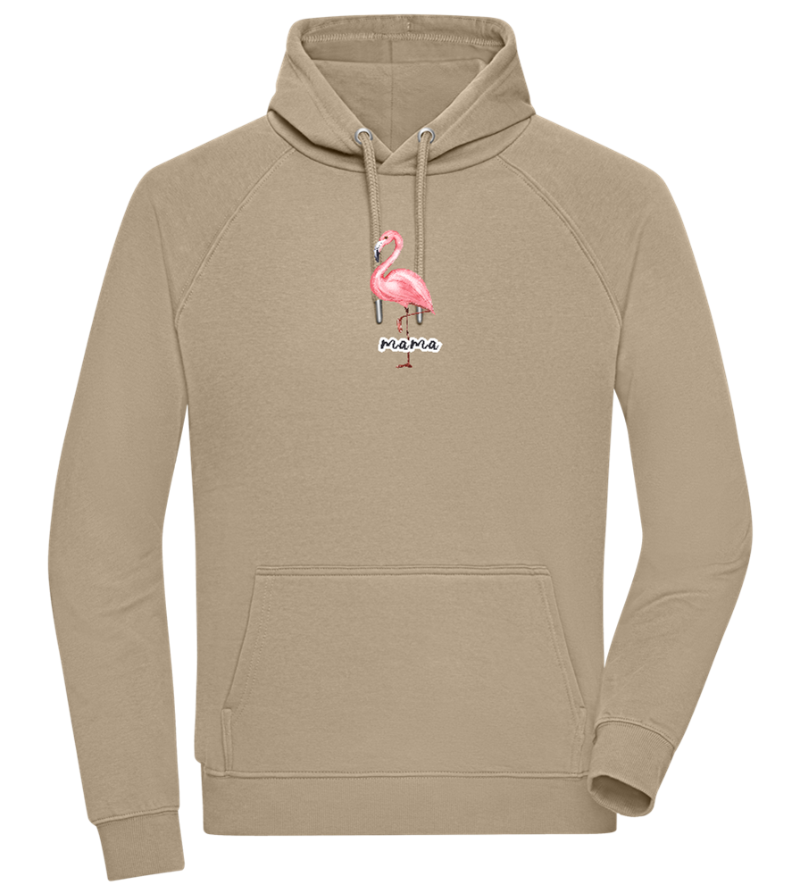 Mama Flamingo Design - Comfort unisex hoodie_KHAKI_front