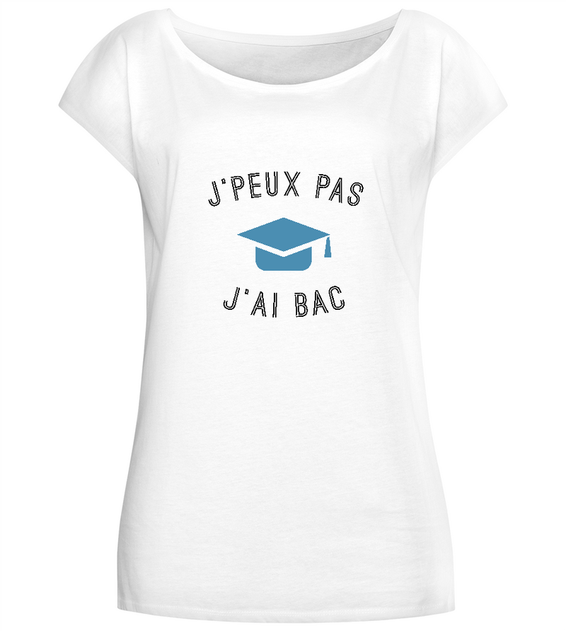 J'peux Pas J'ai Bac Design - Comfort long t-shirt_WHITE_front