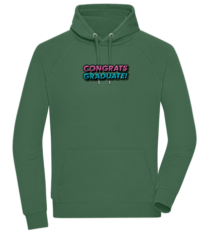 Congrats Graduate Design - Comfort unisex hoodie_GREEN BOTTLE_front