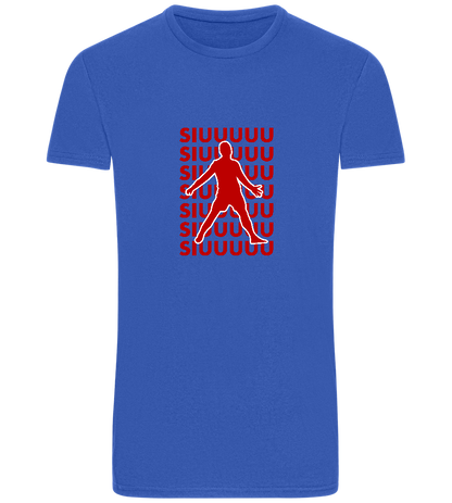 Soccer Celebration Design - Basic Unisex T-Shirt_ROYAL_front