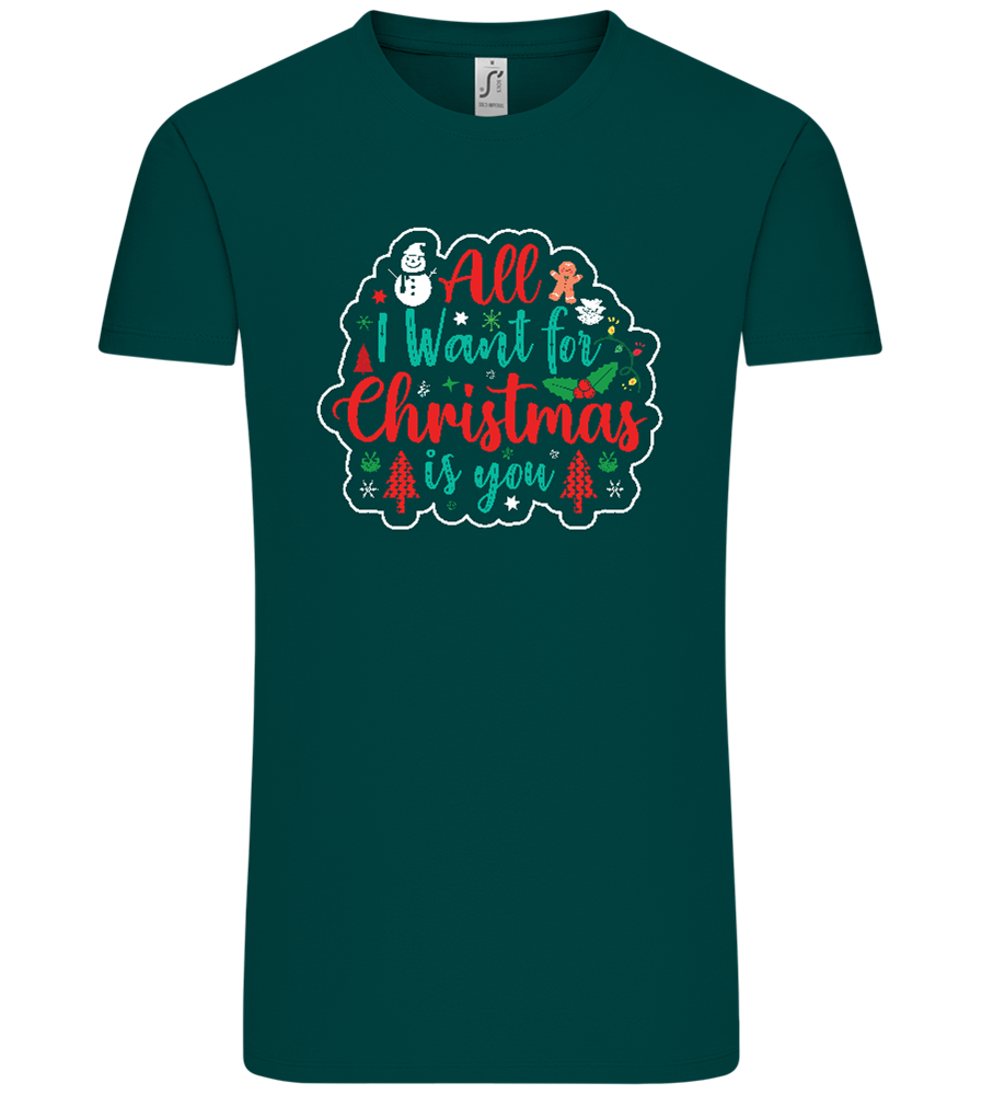 All I Want For Christmas Design - Comfort Unisex T-Shirt_GREEN EMPIRE_front