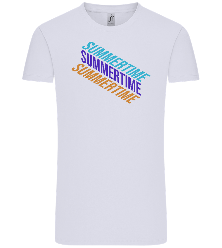 Summertime Text Design - Comfort Unisex T-Shirt_LILAK_front