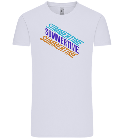 Summertime Text Design - Comfort Unisex T-Shirt_LILAK_front