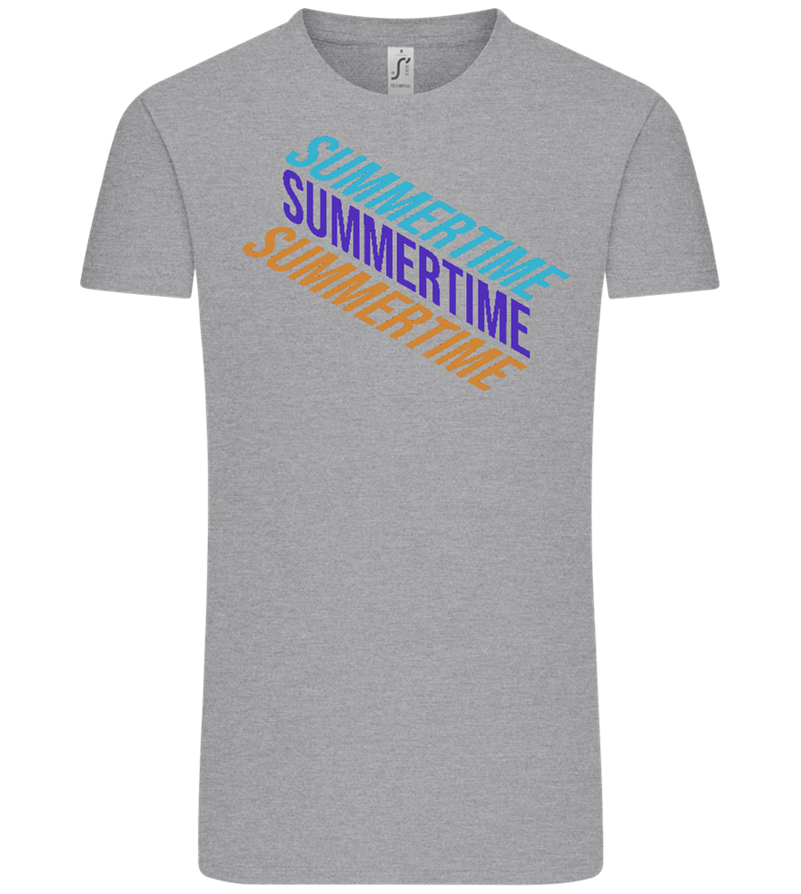 Summertime Text Design - Comfort Unisex T-Shirt_ORION GREY_front