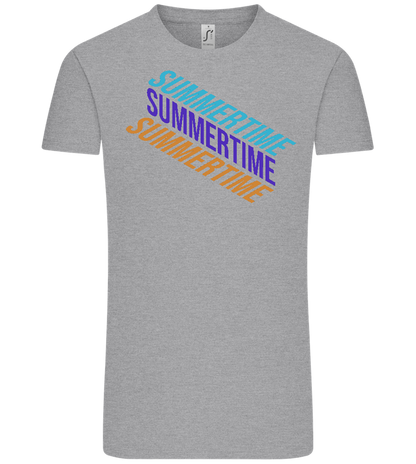 Summertime Text Design - Comfort Unisex T-Shirt_ORION GREY_front