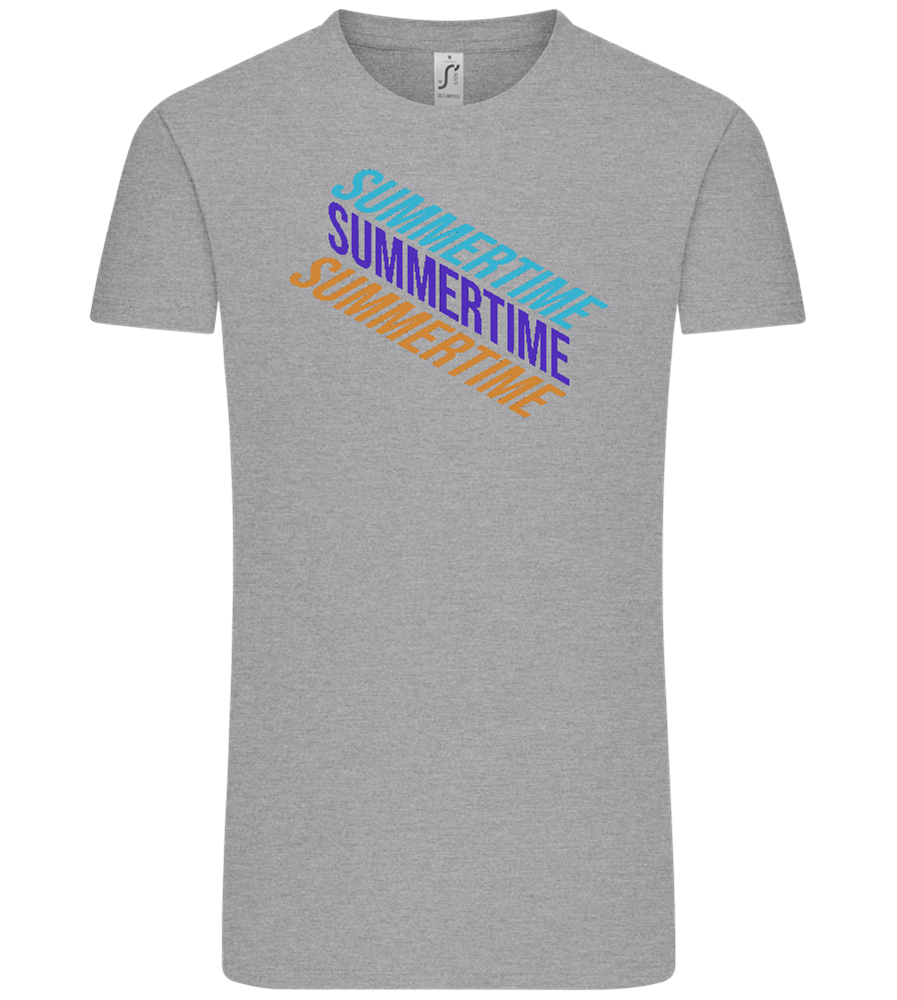 Summertime Text Design - Comfort Unisex T-Shirt_ORION GREY_front