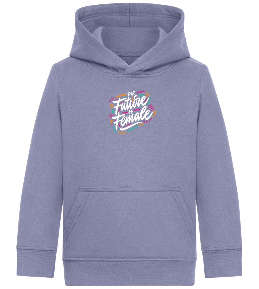 Future Is Female Design - Comfort Kids Hoodie_BLUE_front