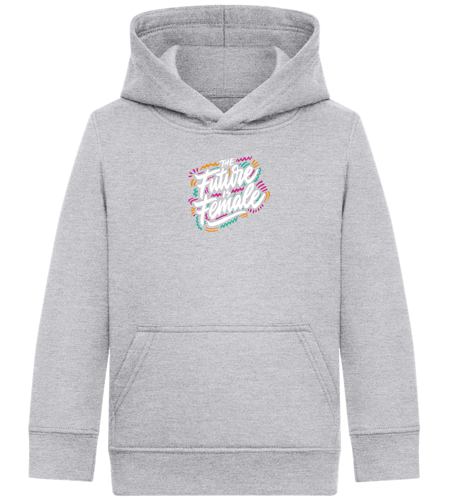 Future Is Female Design - Comfort Kids Hoodie_ORION GREY II_front