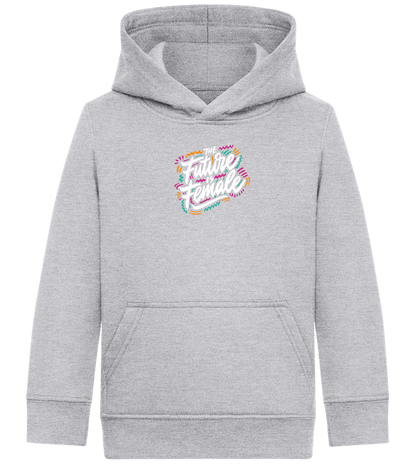 Future Is Female Design - Comfort Kids Hoodie_ORION GREY II_front