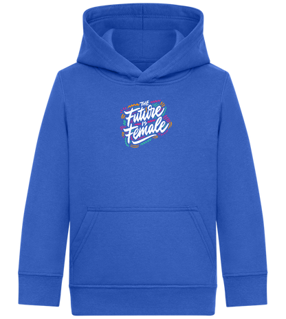 Future Is Female Design - Comfort Kids Hoodie_ROYAL_front