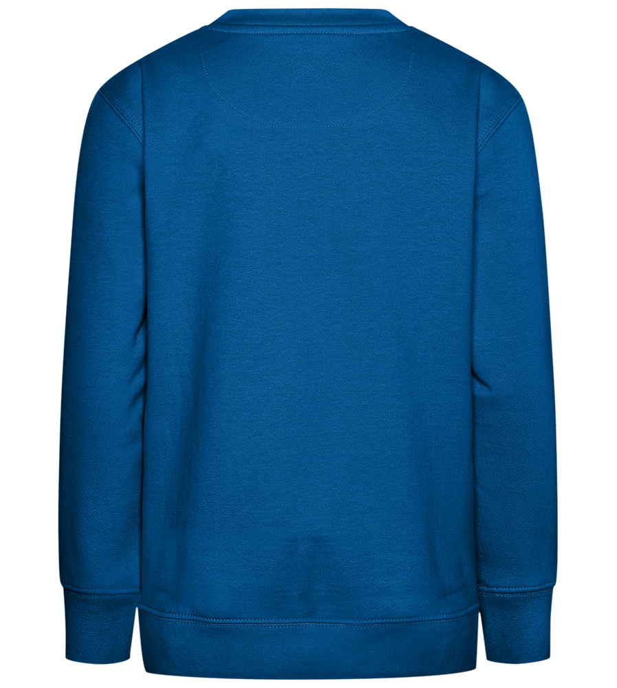 Catstronaut Design - Comfort Kids Sweater_ROYAL_back