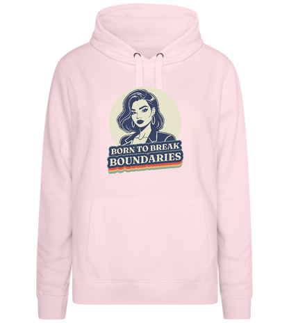 Born to Break Boundaries Design - Premium women's hoodie_LIGHT PEACH ROSE_front