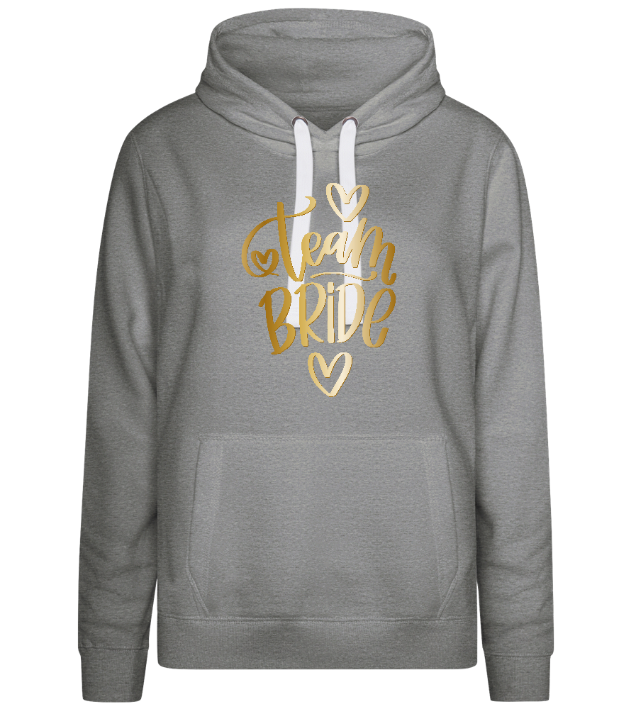 Golden Team Bride Design - Premium women's hoodie_ORION GREY II_front