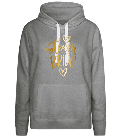 Golden Team Bride Design - Premium women's hoodie_ORION GREY II_front