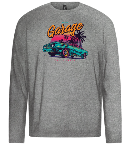 Car Garage Design - Premium men's long sleeve t-shirt_ORION GREY_front