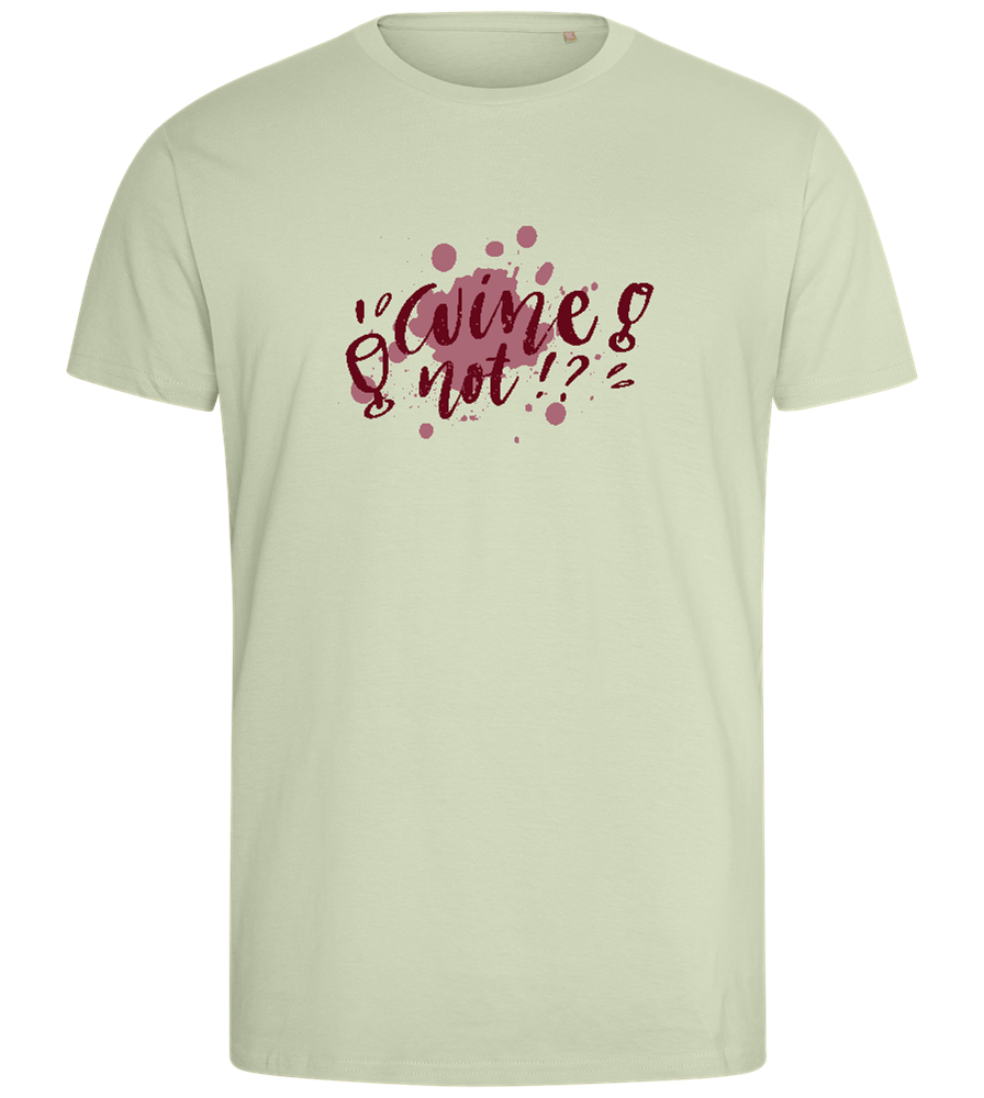 Wine Not Design - Comfort men's fitted t-shirt_SILESTONE_front