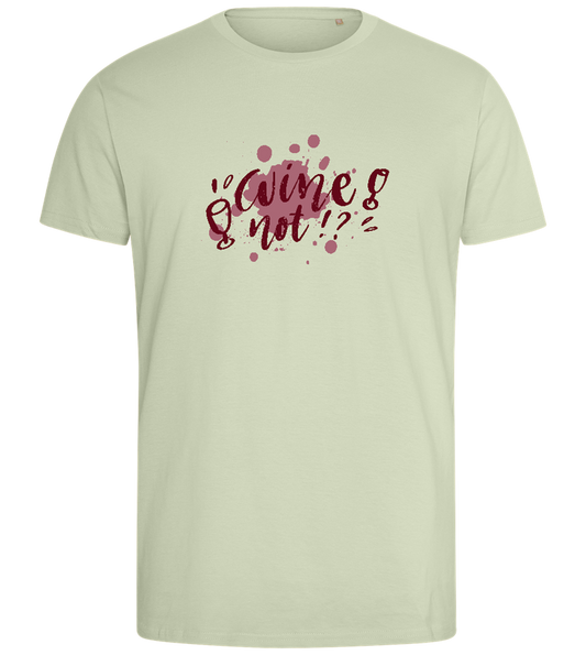 Wine Not Design - Comfort men's fitted t-shirt_SILESTONE_front