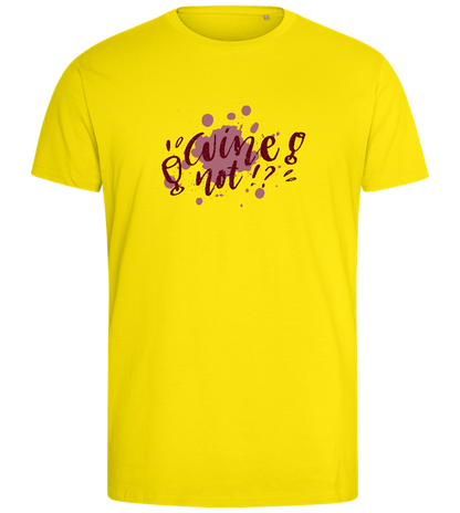 Wine Not Design - Comfort men's fitted t-shirt_YELLOW_front