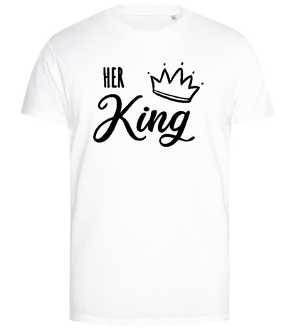 I'm Her King Design - Premium men's close fitting t-shirt_WHITE_front