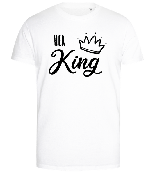 I'm Her King Design - Premium men's close fitting t-shirt_WHITE_front