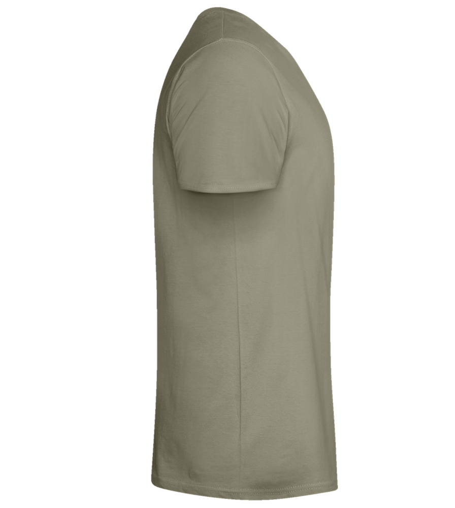 Dirty Mind Design - Basic men's fitted t-shirt_KHAKI_right