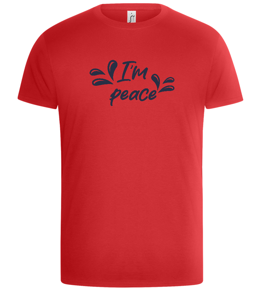 I'm Peace Design - Basic Unisex T-Shirt_RED_front