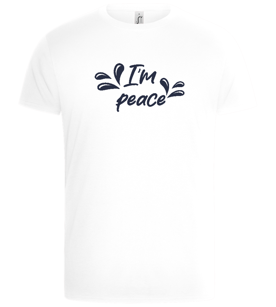 I'm Peace Design - Basic Unisex T-Shirt_WHITE_front