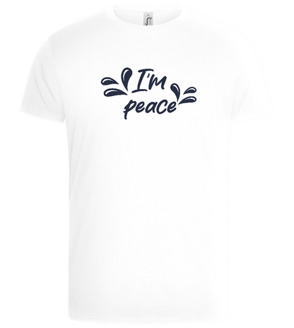 I'm Peace Design - Basic Unisex T-Shirt_WHITE_front