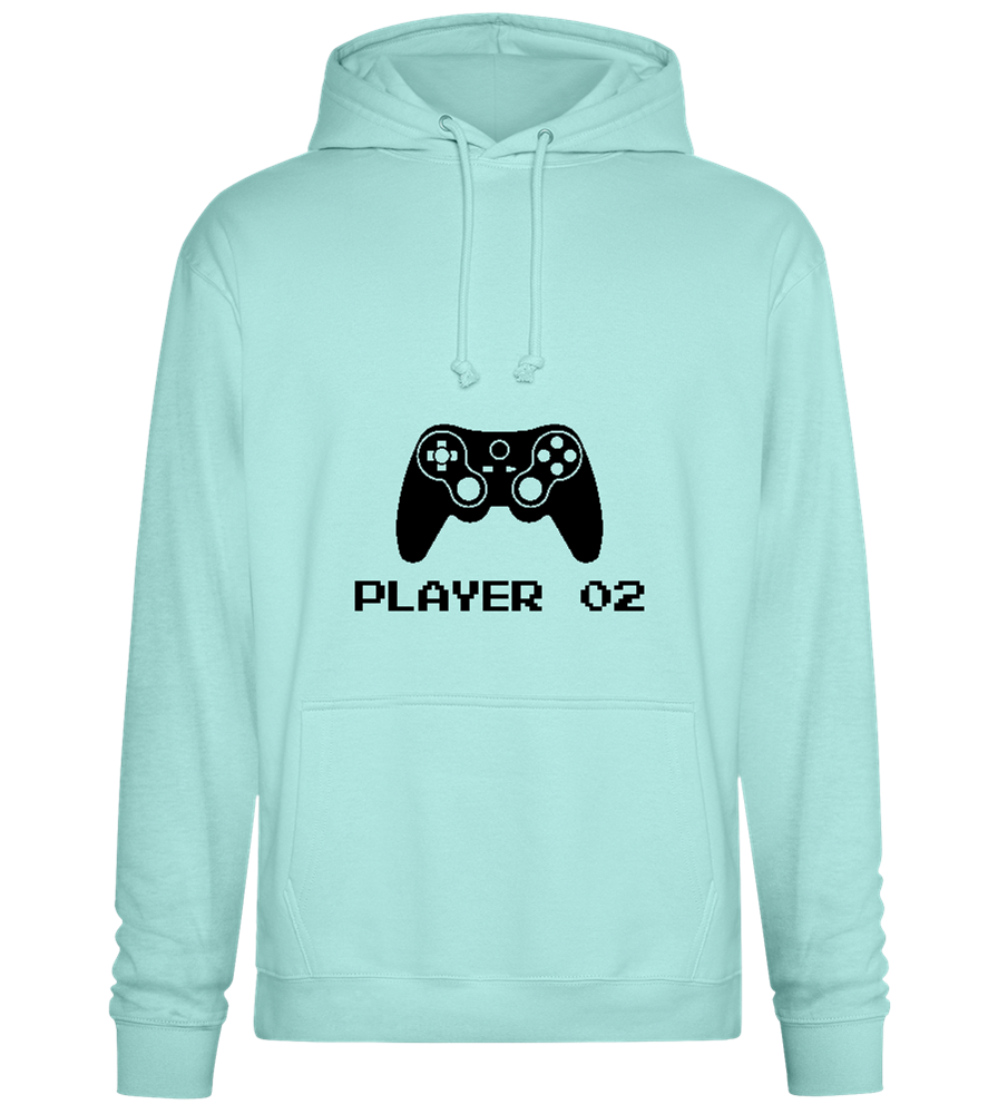 Player 002 Design - Premium Essential Unisex Hoodie_ARCTIC BLUE_front