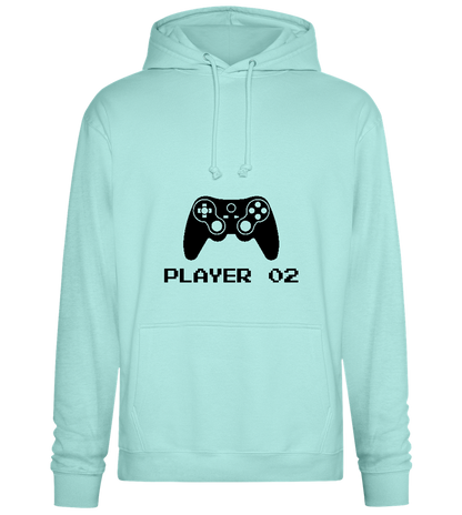 Player 002 Design - Premium Essential Unisex Hoodie_ARCTIC BLUE_front