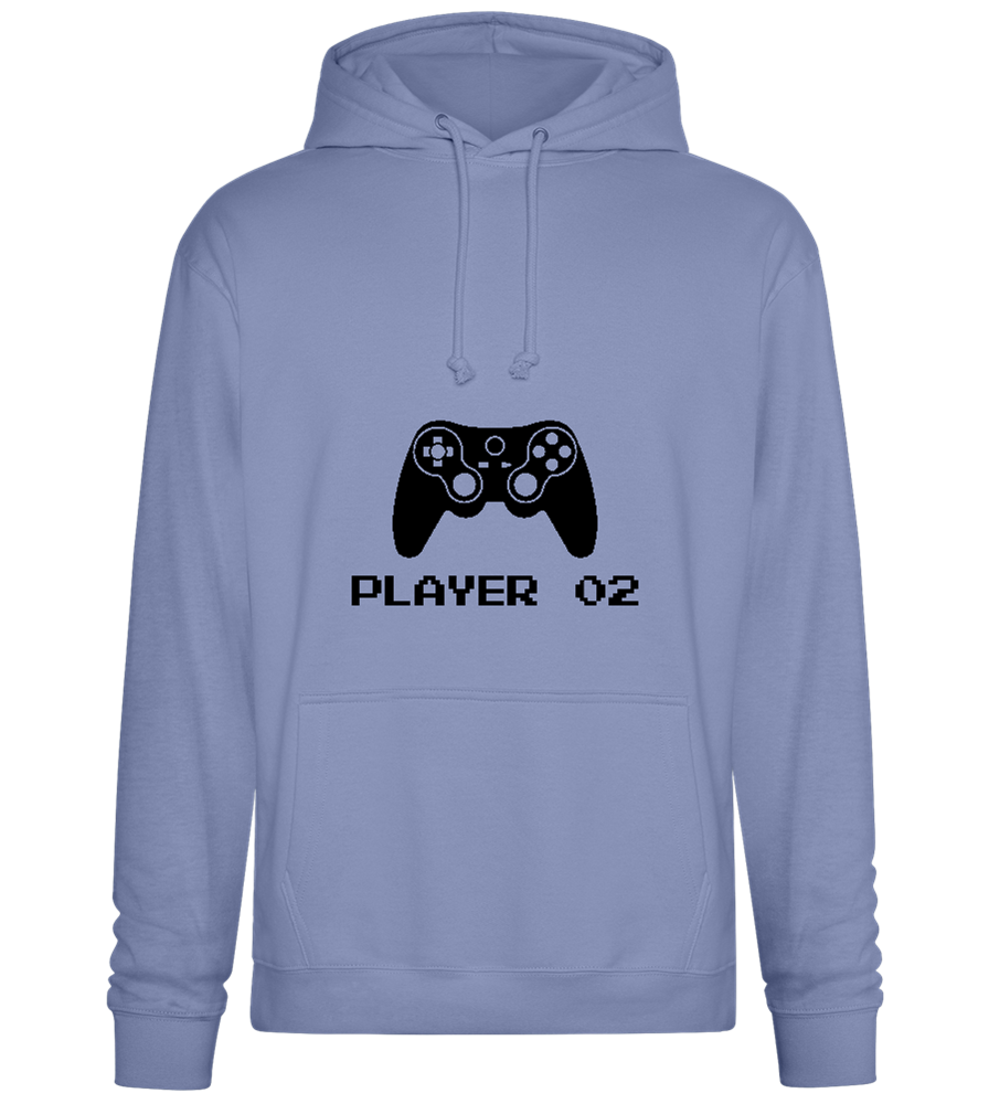 Player 002 Design - Premium Essential Unisex Hoodie_BLUE_front