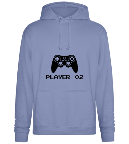 Player 002 Design - Premium Essential Unisex Hoodie_BLUE_front