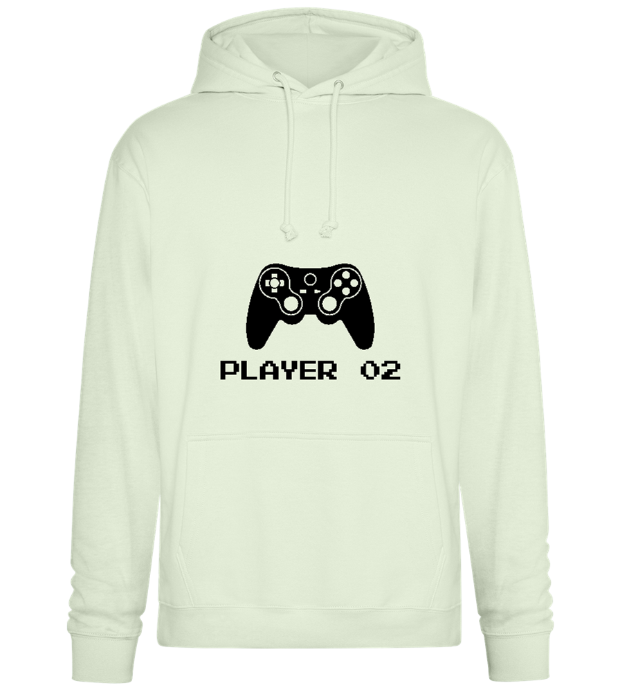 Player 002 Design - Premium Essential Unisex Hoodie_CREAMY GREEN_front