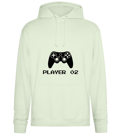 Player 002 Design - Premium Essential Unisex Hoodie_CREAMY GREEN_front