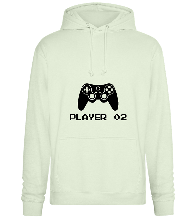 Player 002 Design - Premium Essential Unisex Hoodie_CREAMY GREEN_front