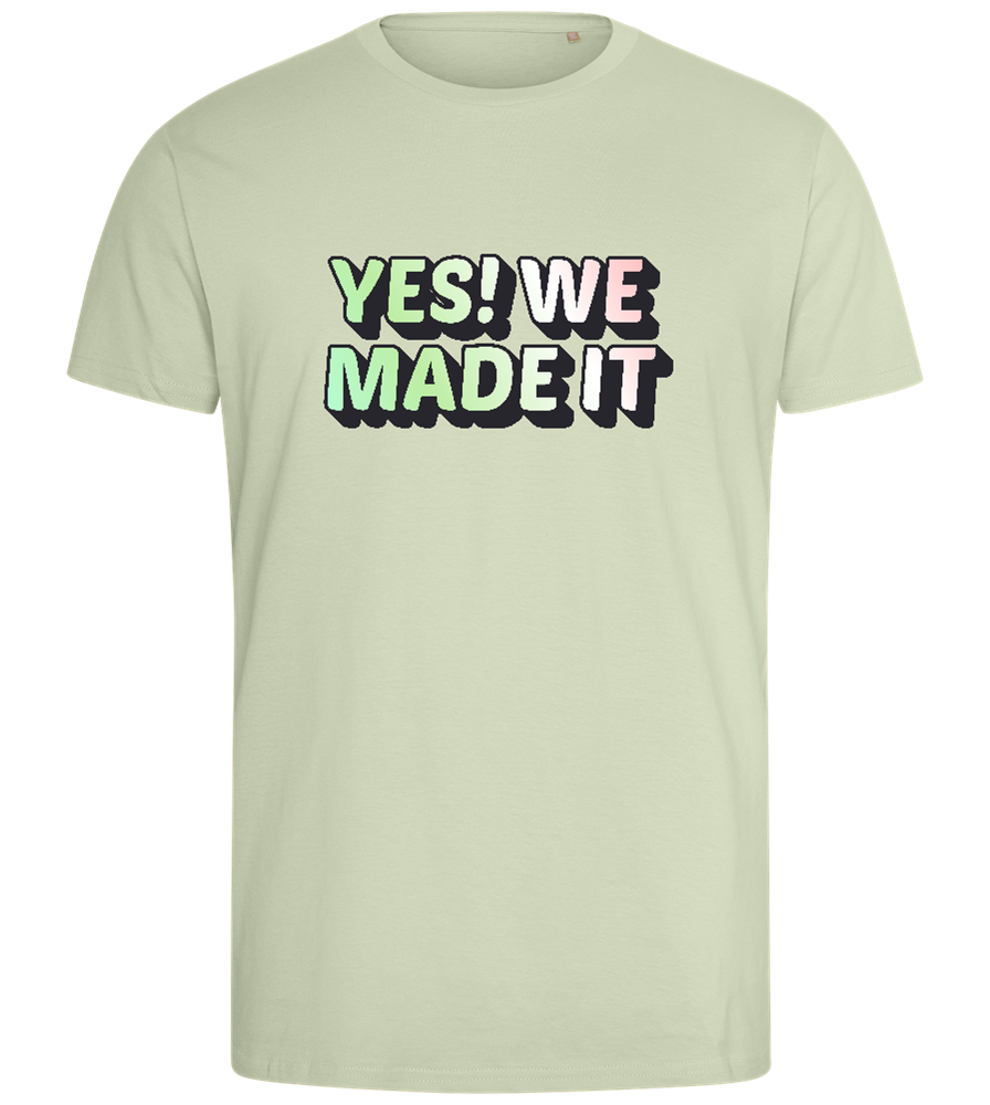 Yes! We Made It Design - Comfort men's fitted t-shirt_SILESTONE_front