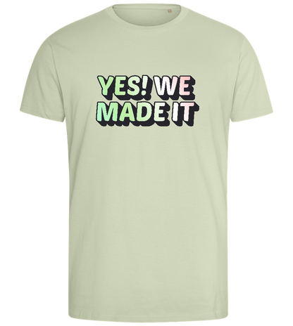 Yes! We Made It Design - Comfort men's fitted t-shirt_SILESTONE_front