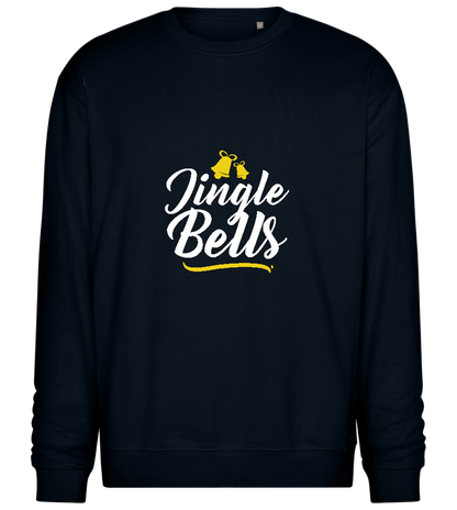 Christmas Jingle Bells Design - Comfort Essential Unisex Sweater_BLACK_front