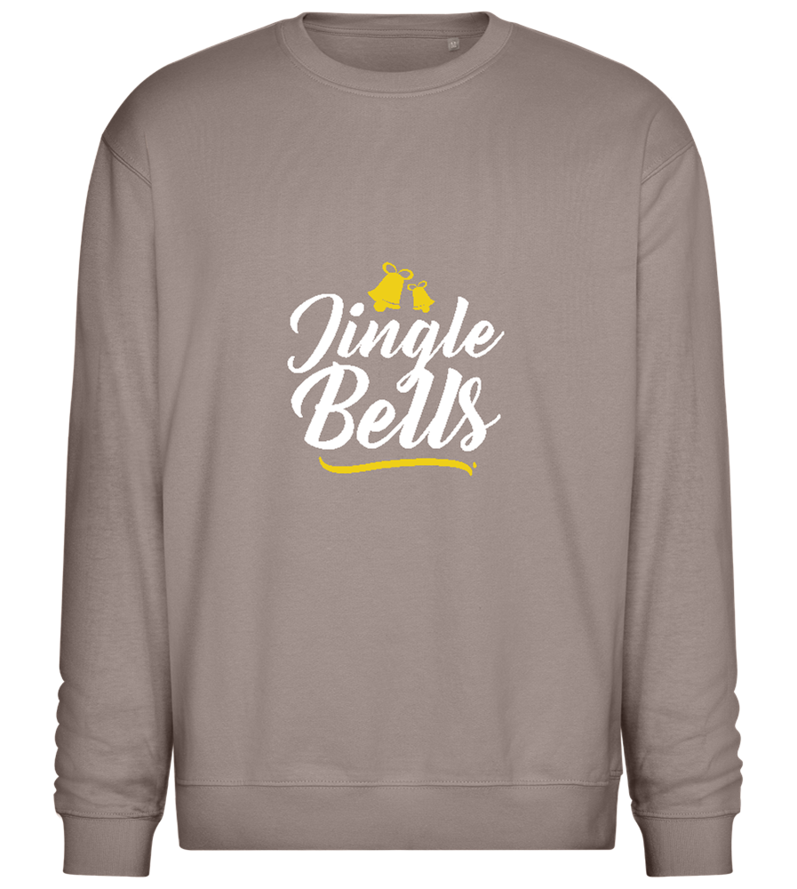 Christmas Jingle Bells Design - Comfort Essential Unisex Sweater_CHARCOAL CHIN_front