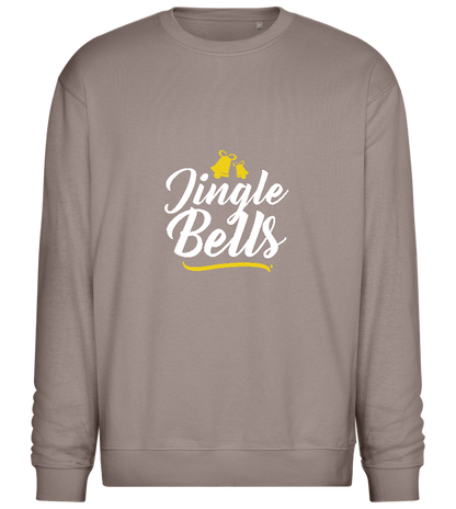 Christmas Jingle Bells Design - Comfort Essential Unisex Sweater_CHARCOAL CHIN_front