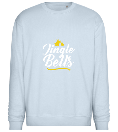 Christmas Jingle Bells Design - Comfort Essential Unisex Sweater_CREAMY BLUE_front