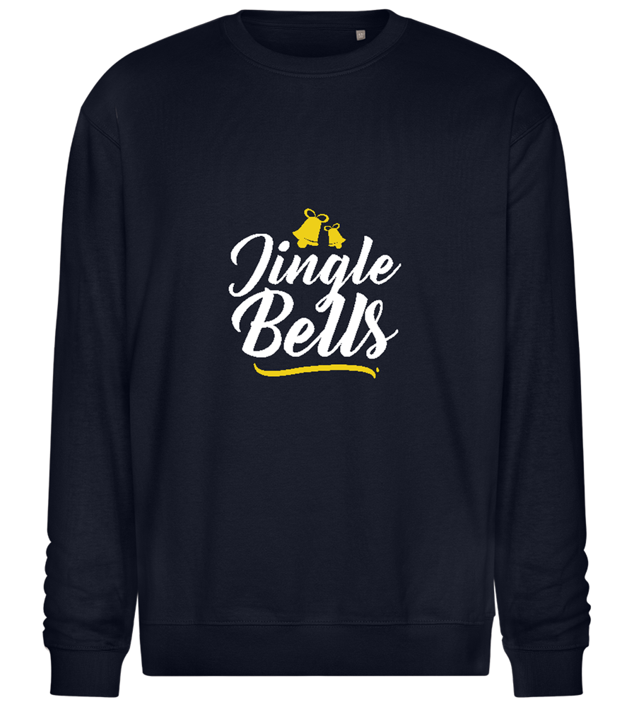 Christmas Jingle Bells Design - Comfort Essential Unisex Sweater_FRENCH NAVY_front