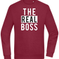 The Real Boss Design - Comfort Essential Unisex Sweater_BORDEAUX_front