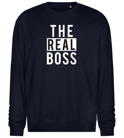 The Real Boss Design - Comfort Essential Unisex Sweater_FRENCH NAVY_front