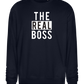 The Real Boss Design - Comfort Essential Unisex Sweater_FRENCH NAVY_front