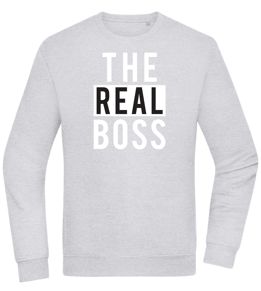 The Real Boss Design - Comfort Essential Unisex Sweater_ORION GREY II_front