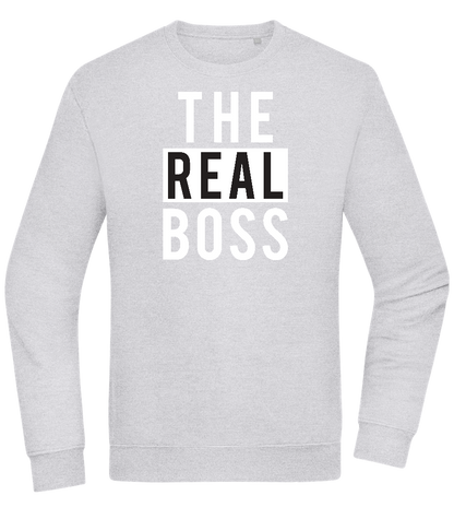 The Real Boss Design - Comfort Essential Unisex Sweater_ORION GREY II_front