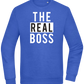 The Real Boss Design - Comfort Essential Unisex Sweater_ROYAL_front