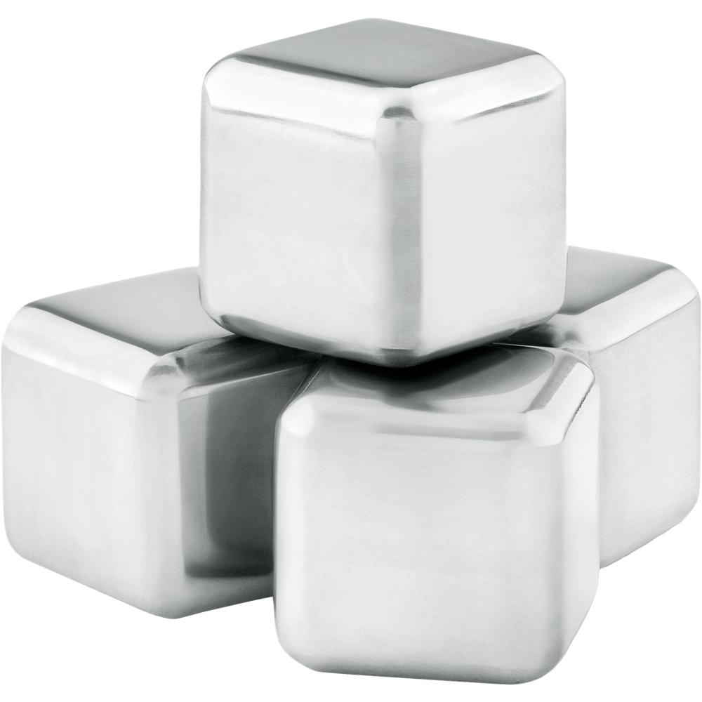 Set of 4 Stainless Steel Ice Cubes in Pouch_BLACK_DETAILEDIMAGE_front_2